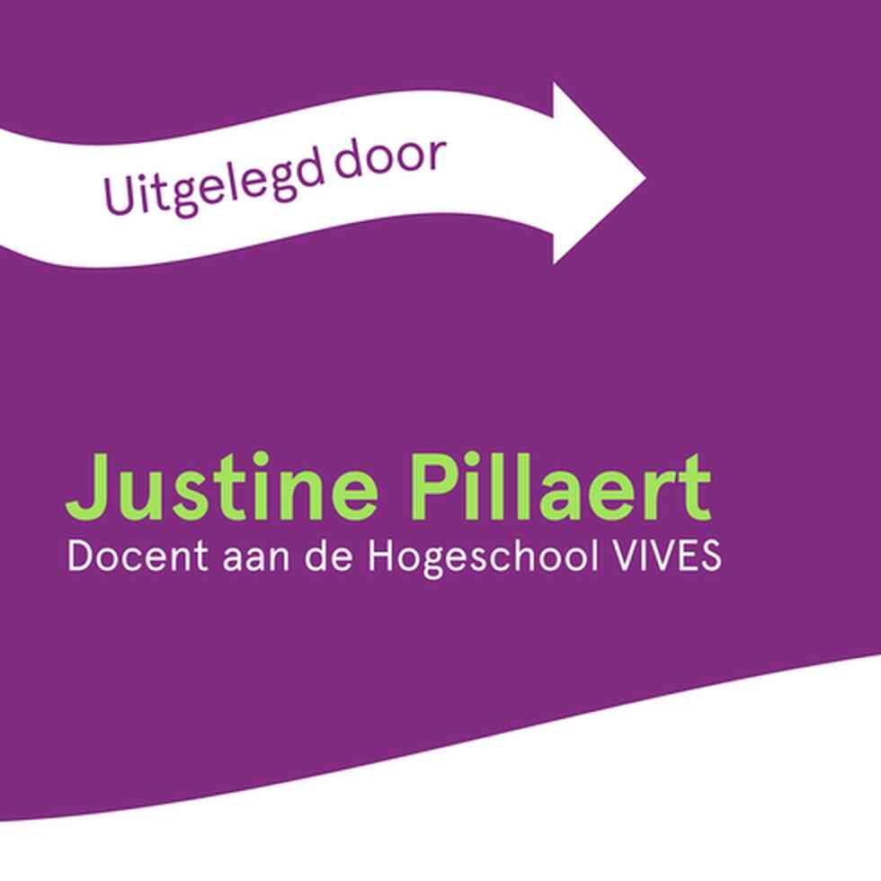 eduSHARE flow uitgelegd door Justine Pillaert (VIVES)