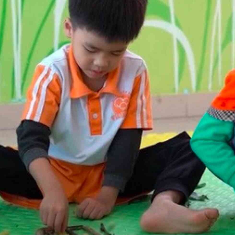 Children playing in Vietnam